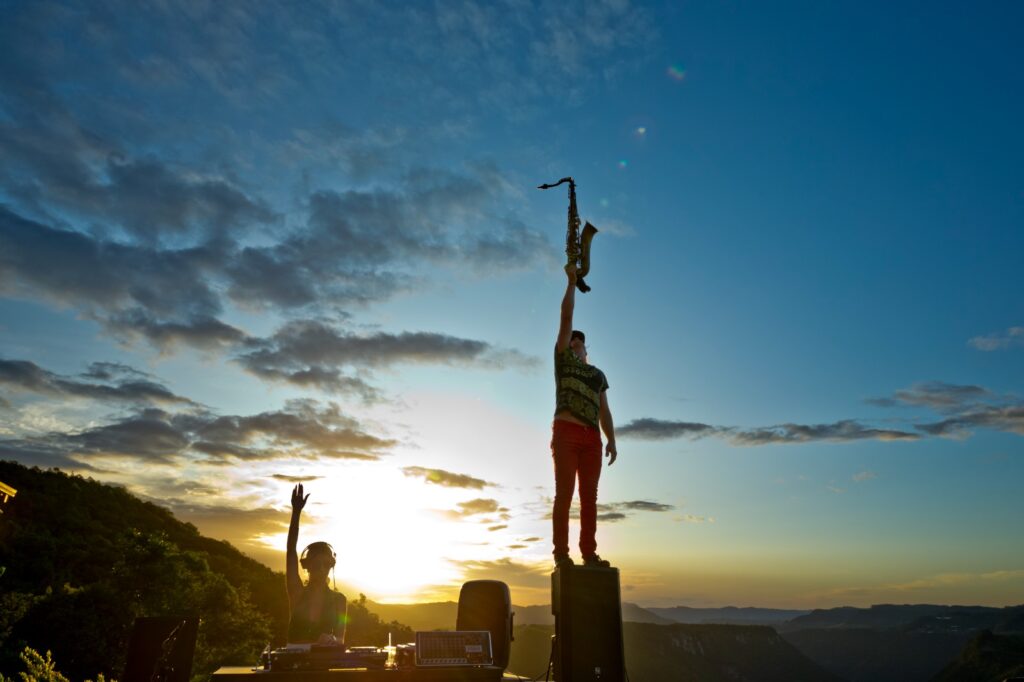 Pôr do sol do Olivas de Gramado