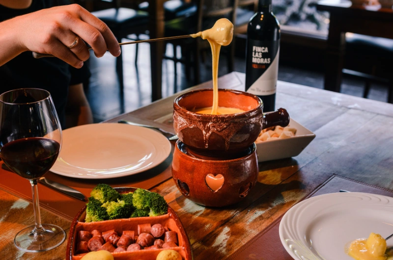 Fondue do MLBK Restaurante, em Gramado