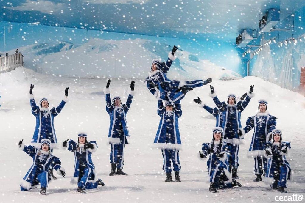 Parque de neve Snowland, em Gramado.